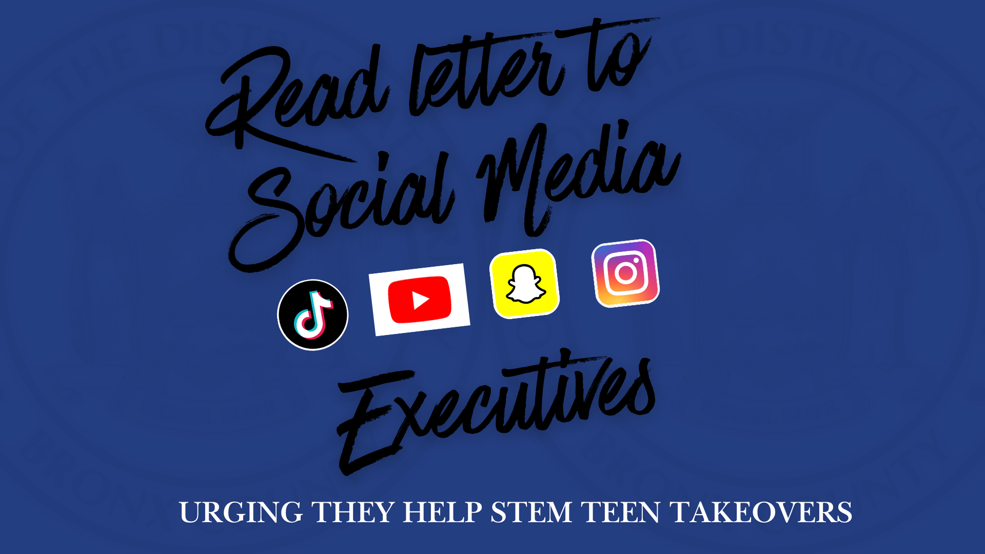 Read letter to social media